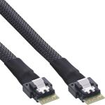 InLine Slim SAS Kabel, SFF-8654 4i zu SFF-8654 4i, 24Gb/s, 1m