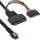 InLine Slim SAS Kabel, SFF-8654 zu U.2 SFF-8639 + SATA Strom, 24Gb/s, 1m