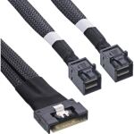 InLine Slim SAS Kabel, SFF-8654 8i zu 2x SFF-8643, 0,5m