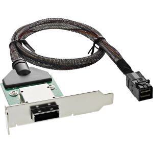 InLine SAS HD LP PCI Slotblech m. Kabel, ext. SFF-8088 auf int. SFF-8643, 0,5m