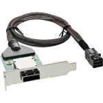 InLine SAS HD LP PCI Slotblech m. Kabel, ext. SFF-8088 auf int. SFF-8643, 0,5m