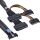 InLine MCIO Kabel, MCIO x8 zu 2x SFF-8639 U.2, PCIe 5.0, 1m