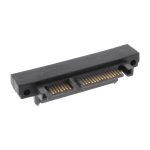InLine SATA Adapter Stecker / Buchse, 22pol (15+7), abwärts gewinkelt