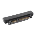InLine SATA Adapter Stecker / Buchse, 22pol (15+7), abwärts gewinkelt