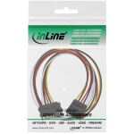 InLine Strom Verlängerung intern, SATA Stecker / Buchse, 0,30m