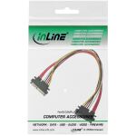 InLine SATA+Strom Verlängerung int., SATA 6Gb/s + Strom, Stecker/Buchse, 0,50m