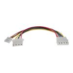 InLine Strom Y-Kabel intern, 1x 5,25" an 1x 3,5" + 1x 5,25", 0,20m