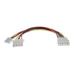 InLine Strom Y-Kabel intern, 1x 5,25" an 1x 3,5" + 1x 5,25", 0,20m