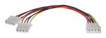InLine Strom Y-Kabel intern, 1x 5,25" an 2x 5,25", 0,20m