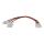 InLine Strom Y-Kabel intern, 1x 5,25" an 2x 5,25", bulk 0,20m