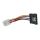 InLine SATA Strom-Adapterkabel, 4pol Floppy zu 15pol SATA, mit Lasche, 0,15m