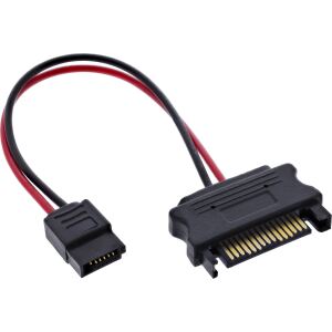 InLine SATA Stromadapterkabel, SATA Buchse an SlimSATA Stecker, 0,15 m