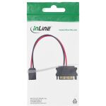 InLine SATA Stromadapterkabel, SATA Buchse an SlimSATA Stecker, 0,15 m
