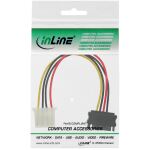 InLine SATA Stromadapterkabel, 15pol SATA Buchse an 4pol Stecker, 0,30m