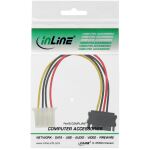 InLine SATA Stromadapterkabel, 15pol SATA Buchse an 4pol Stecker, 0,30m