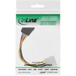 InLine SATA Stromadapterkabel, 1x 13,34cm (5,25") BU an 15pol SATA ST, 0,15m