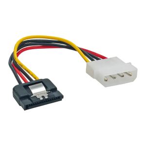 InLine SATA Stromadap.-Kab., 1x 13,34cm (5,25") BU/15pol SATA ST, Lasche, 0,15m