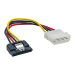 InLine SATA Stromadap.-Kab., 1x 13,34cm (5,25") BU/15pol SATA ST, Lasche, 0,30m