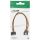InLine SATA Strom-Y-Kabel, SATA Buchse an 2x SATA ST mit Lasche, 0,30m