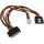 InLine SATA Stromadapapterkabel, SATA BU an SATA ST + 8,89cm (3,5") Stecker
