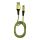 LC-Power LC-C-USB-MICRO-1M-7 USB A zu Micro-USB Kabel, grün/grau, 1m