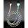 LC-Power LC-C-USB-MICRO-1M-8 USB A zu Micro-USB Kabel, schwarz/silber LED 1m