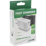 InLine USB PD Netzteil Ladegerät Single USB-C, Power Delivery, 20W, weiß