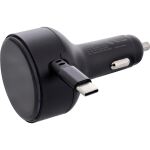 InLine Dual USB-C KFZ Stromadapter 12/24V, ausziehbares Kabel + Buchse, 75W