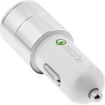 InLine USB 36W KFZ Ladegerät QC 3.0, USB-A + USB-C, PD 3.0, 12/24V DC, weiß