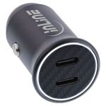 InLine USB KFZ Stromadapter Power Delivery, 2x USB-C, schwarz, max. 33W