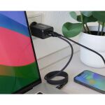 InLine USB PD Netzteil, GaN Ladegerät, 3-Port, Dual USB-C+USB-A, 65W, schwarz