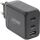 InLine USB PD Netzteil, GaN Ladegerät, 3-Port, Dual USB-C+USB-A, 65W, schwarz