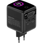 InLine USB Netzteil, 70W, GaN, USB-C PD + USB-A QC, Kabel 60cm, schwarz