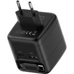 InLine USB Netzteil, 70W, GaN, USB-C PD + USB-A QC, Kabel 60cm, schwarz
