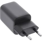 InLine Power Delivery + Quick Charge USB Netzteil, 33W, USB-A + USB-C, schwarz