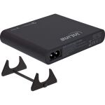 InLine USB Netzteil, GaN Ladegerät, 4-Port, 2x USB-C + 2x USB-A, 120W, schwarz