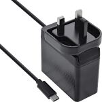 InLine TravelCharge USB-C Netzteil 140W, GaN, festes Kabel, EU/UK/US, schwarz