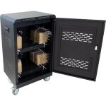 InLine Mobiler Ladeschrank, 32x USB-C, 2000W, PD3, QC5, abschließbar, schwarz