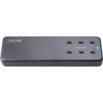 InLine Multiport Netzteil, 6x USB-C, GaN, 120W, PD 3.0, schwarz