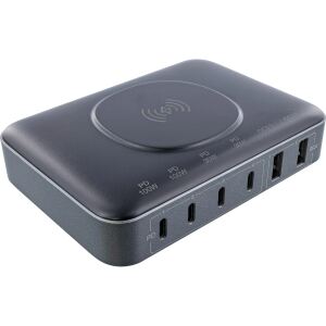 InLine Qi Powerstation Multiport Netzteil, 4x USB-C, 2x USB-A, GaN, 100W