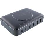 InLine Qi Powerstation Multiport Netzteil, 4x USB-C, 2x...