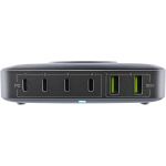 InLine Qi Powerstation Multiport Netzteil, 4x USB-C, 2x USB-A, GaN, 100W