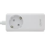 InLine USB Netzteil, GaN Ladegerät, 2x USB-C, 1x USB-A, mit Schutzkontaktbuchse