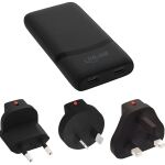 InLine USB Reise-Netzteil Ladegerät, Dual USB-C, PD, PPS, 65W, flach, schwarz