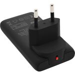 InLine USB Reise-Netzteil Ladegerät, Dual USB-C, PD, PPS, 65W, flach, schwarz