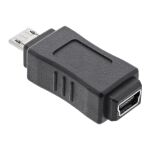 InLine Micro-USB Adapter, Micro-B Stecker an Mini USB 5pol Buchse