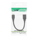 InLine USB 3.2 Gen.1 OTG Adapterkabel, Micro-B Stecker an USB A Buchse, 0,15m