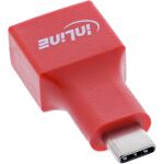 InLine USB-Datenblocker, Adapter USB-C Stecker an USB-A Buchse, 5 V, 1,5 A