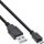 InLine Micro-USB 2.0 Kabel, USB-A Stecker an Micro-B Stecker, schwarz, 1m