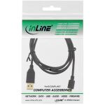 InLine Micro-USB 2.0 Kabel, USB-A ST an Micro-B ST, vergoldete Kontakte, 2m